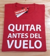 remera quitar antes del vuelo