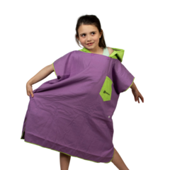 Poncho Microfibra Origami Niños Liso