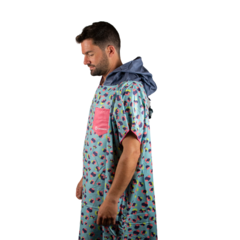 Poncho Microfibra Origami Estampado Adultos