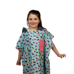 Poncho Microfibra Origami Niños Estampados. en internet