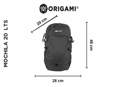 Mochila Origami Maui Black 20 lts. - tienda online