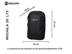 Imagen de Mochila Origami Maui Black 20 lts.