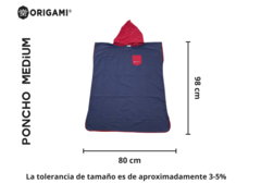 Poncho Microfibra Origami Adultos Liso