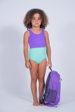 Malla Entera Origami Violet/Green con Protección UPF +50 - tienda online