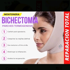 Imagen de Faja Facial Mentonera Lipo Lifting Reparador Gel Agnovedades