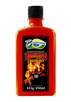 Molho Cremoso de Pimenta Trinidad Scorpion Brasileiríssimo - 450ml