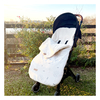 Porta enfant con corderito premium - Natural Bunny Gris - Talle 2