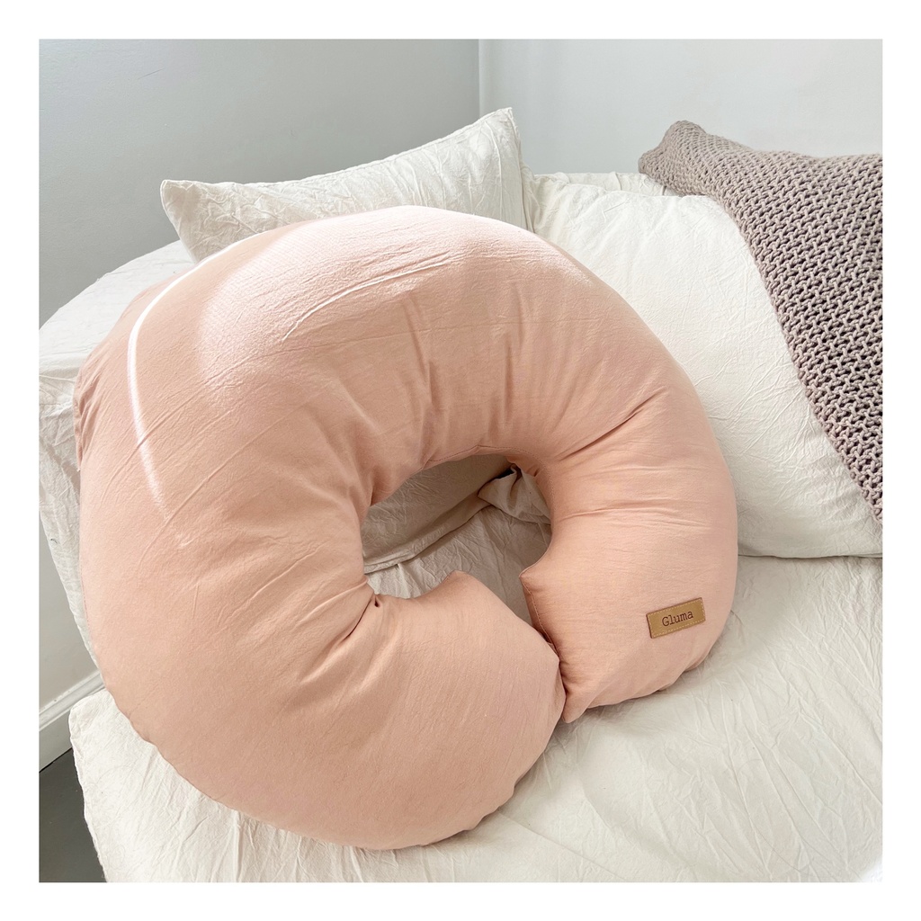 Almohadon de amamantar Tusor Rosa Viejo GLUMA