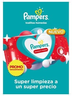 PAMPERS TOALLAS HUMEDAS SIEMPRE LIMPIO x48