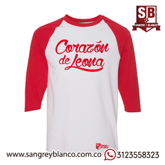 Camiseta 3/4s Santa Fe Roja