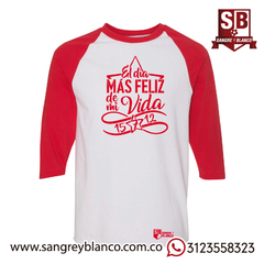 Camiseta 3/4s Santa Fe Roja - comprar online