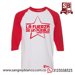 Camiseta 3/4s Santa Fe Roja en internet