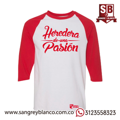 Camiseta 3/4s Santa Fe Roja - tienda online