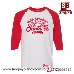 Camiseta 3/4s Santa Fe Roja - comprar online