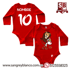 Body LeonToons Personalizado - Sangre y Blanco