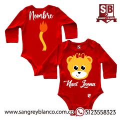 Body Bebé Rojo Leona - comprar online