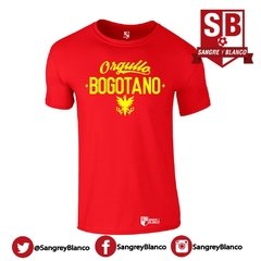 Camiseta Hombre Orgullo Bogotano - Sangre y Blanco