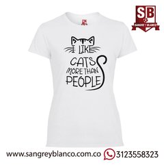 Camiseta I Like Cats - comprar online