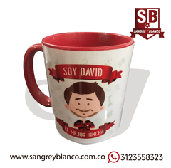 Mug Dibujo Personalizado - Sangre y Blanco