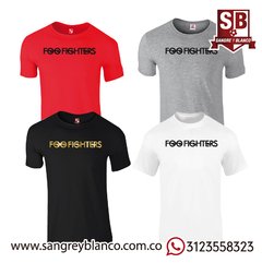 Camiseta Foo Fighter Letras