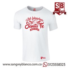 Camiseta Hombre Ind. Santa Fe - Sangre y Blanco