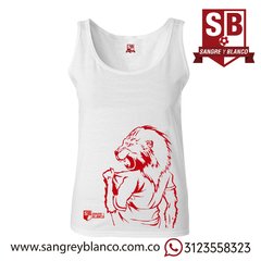 Camiseta Mujer León Sangre y Blanco - tienda online