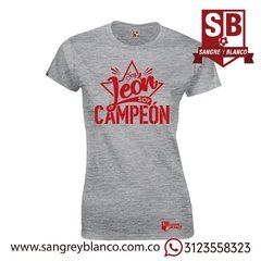 Camiseta/Esqueleto Mujer Soy León ,soy Campeón - tienda online