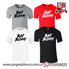 Camiseta Bad Bunny Letras