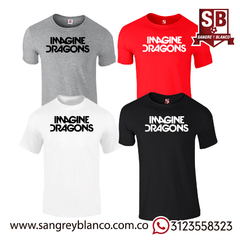 Camiseta Imagine Dragons Letras