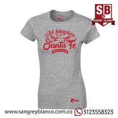Camiseta Mujer - Ind. Santa Fe - Sangre y Blanco