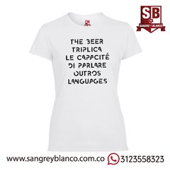 Camiseta Di Parlare - Sangre y Blanco