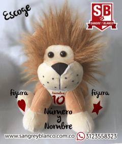 León Pequeño de Peluche Personalizado