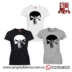 Camiseta Punisher - Sangre y Blanco
