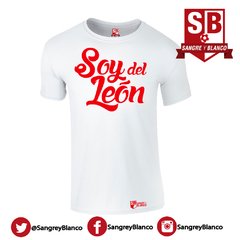 Camiseta Hombre Soy del León - Sangre y Blanco