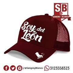 Gorra Soy del León - Sangre y Blanco