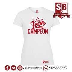 Camiseta/Esqueleto Mujer Soy León ,soy Campeón - comprar online