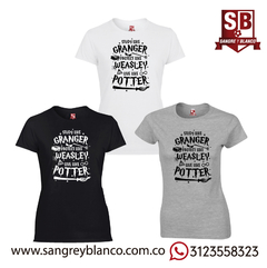 Camiseta Granger-Weasly-Potter - comprar online