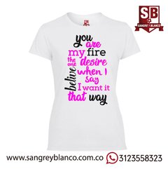 Camiseta you are my fire - comprar online