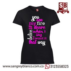 Camiseta you are my fire en internet