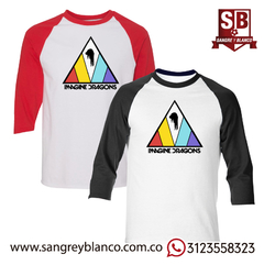Camiseta 3/4s Imagine Dragons Triangle