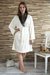 Bata Flannel Linea Kimono C/Cuello - Bordo - comprar online