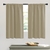 Pack Cortina Blackout Vinilico + Voile Corto (4 Paños) - Beige