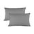 Pack x2 Funda De Almohada King Size 50 x 90 Cm - Gris Oscuro - comprar online