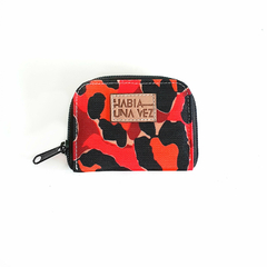 MONEDERO PANCHO ANIMAL PRINT NARANJA - comprar online