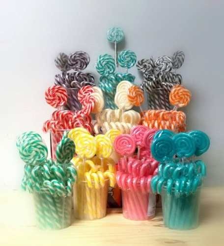 Paletas De Caramelo X10 U 6,5cm Diam Aprox *ideal Candy Bar*