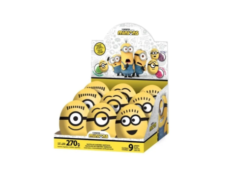 Huevo Plastico Minions x9u con Pastillas *GOLOSINAS DEL SUR*