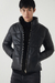 Campera Puffer Cuero de Oveja Negro