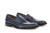 Mocasin Positano Croco Azul - comprar online