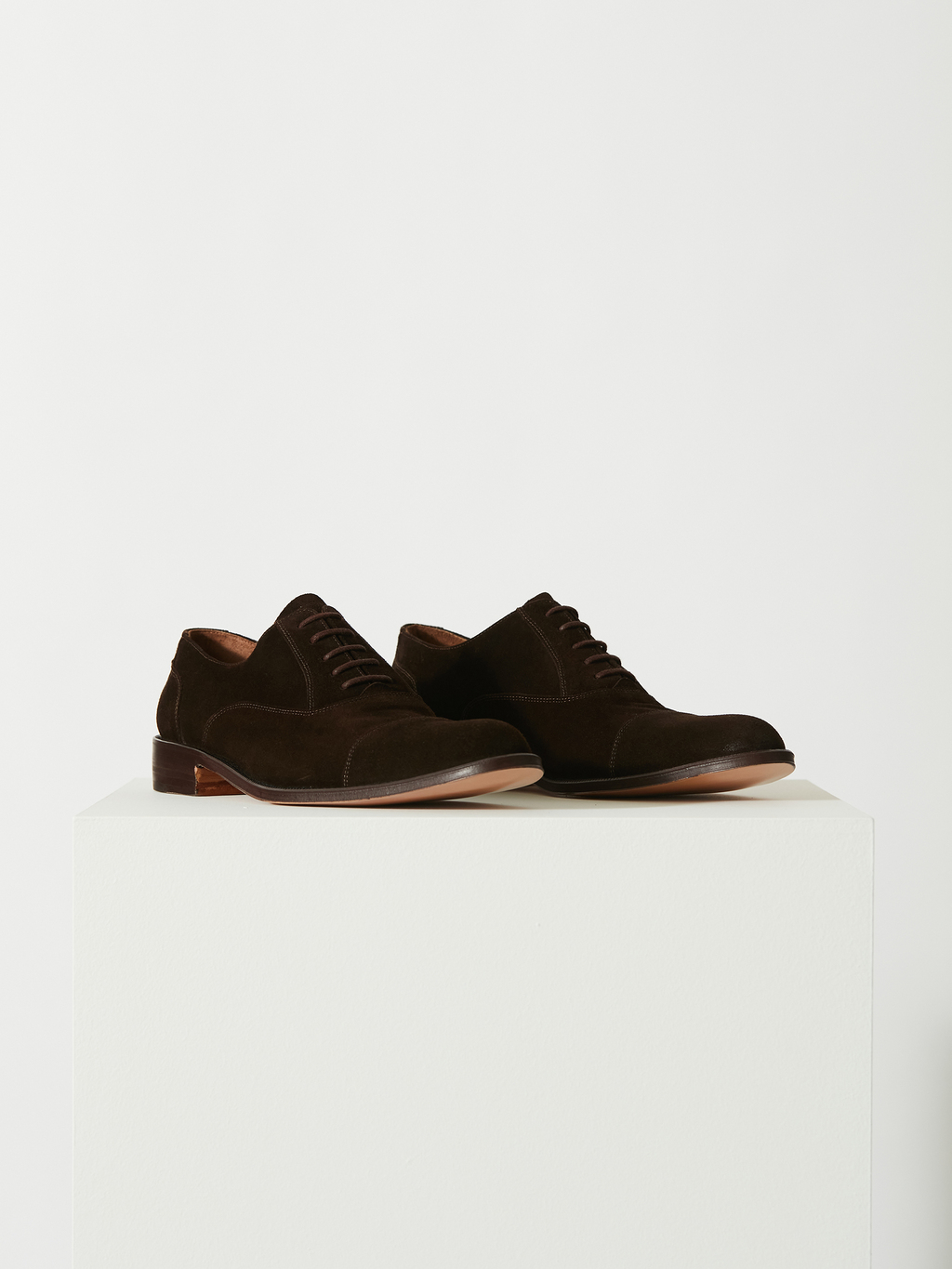 Zapatos Napoles Gamuza Chocolate Federico Marconcini