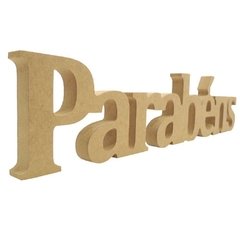 PALAVRA PARABÉNS 50X12CM | MDF
